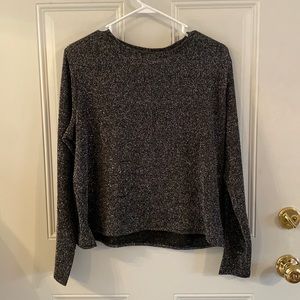 Black sparkly long sleeve